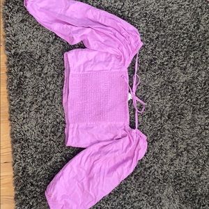 magenta pink blouse from american eagle